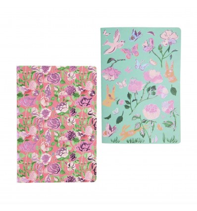 Set de 2 carnets "La vie en rose" - Rico Design