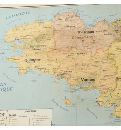Carte de Bretagne - Pappus Editions