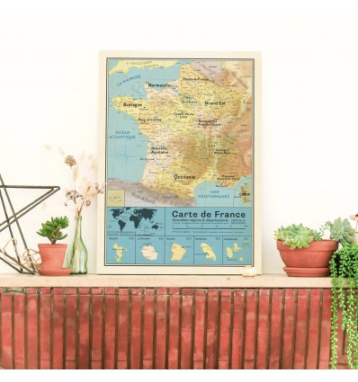 Carte de France - Pappus Editions
