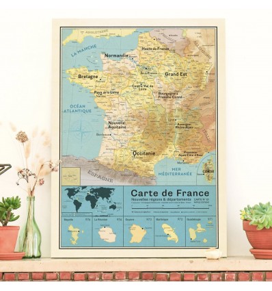 Carte de France - Pappus Editions