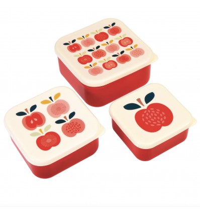 Set de 3 boîtes à goûter Apple - Rex
