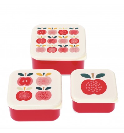 Set de 3 boîtes à goûter Apple - Rex