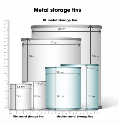 Set de 2 pots en métal Huiles d'olives - Rex