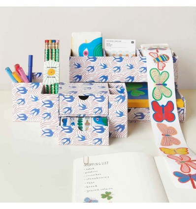Papier cadeau renoncule campanule bleues - Rico Design