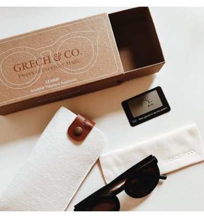 Lunettes de soleil Blanc "Atlas" - Grech & Co