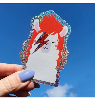 Autocollant lama David Bowie