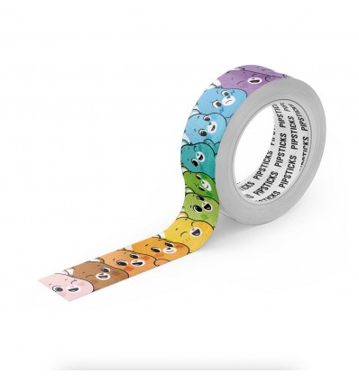 Masking tape visages Bisounours - Pipstickers