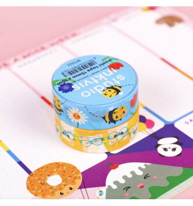 Masking tape Chat à lunettes - Studio Inktvis