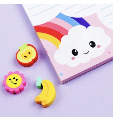 Bloc notes nuage et arc-en-ciel - Studio Inktvis