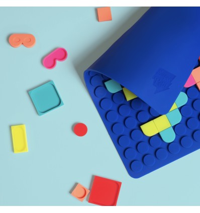 Silipop bleu – Jeu créatif mosaïque à clipser - Super petit