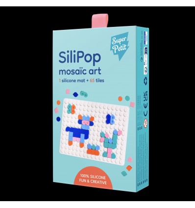 Silipop blanc – Jeu créatif mosaïque à clipser - Super petit