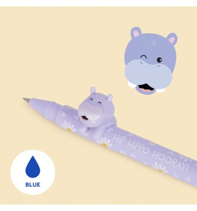 Stylo à encre lovely friends Hippopotame - Legami