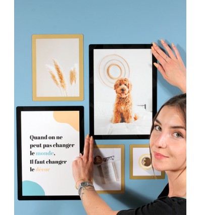 Cadre photo A4 bleu ciel - Slimpyx