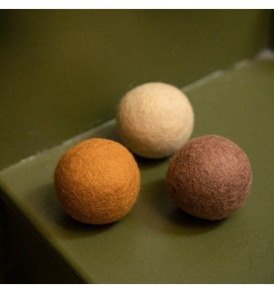 Petite balle unie naturel - Muskhane