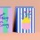 Carte vase Mio Blue Stripes - Ute Arnold