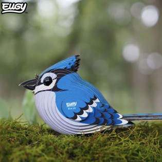 Eugy puzzle Geai bleu 3D en carton 2