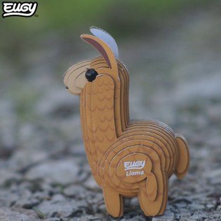 Eugy puzzle Lama 3D en carton 2