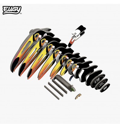 Eugy puzzle Toucan 3D en carton