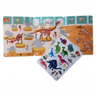 Stickers repositionnables "dinosaures" 2