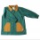 Tablier vert pour enfant 5-6 ans