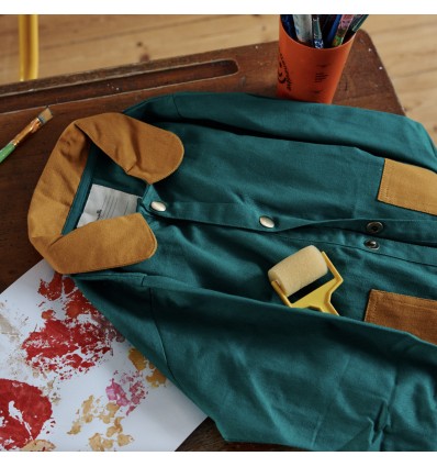 Tablier vert pour enfant 5-6 ans