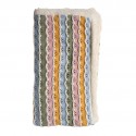 Couverture en tricot multicolore