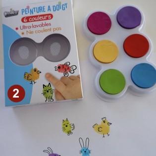 Set de 6 encreurs doigts - Crea Lign'