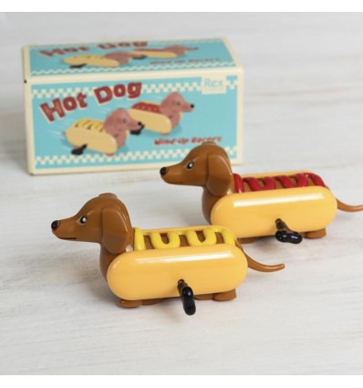 Duo de chiens hot-dog à remonter - Rex