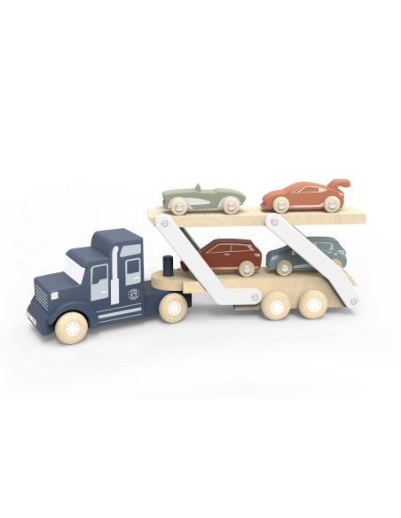 Camion transporteur avec 4 voitures - Speedy Monkey