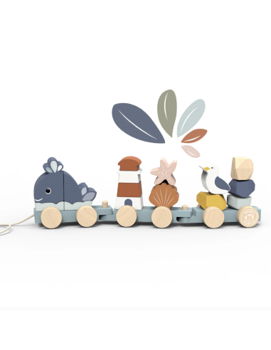 Train en bois Océan - Speedy Monkey