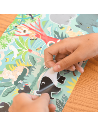 Super Stickers Animaux Sauvage  - Poppik