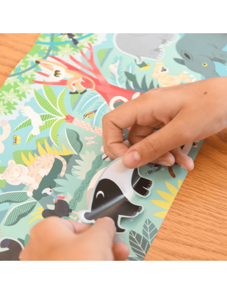 Super Stickers Animaux Sauvage  - Poppik