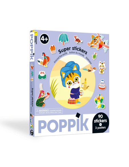 Super Stickers Autour du monde  - Poppik