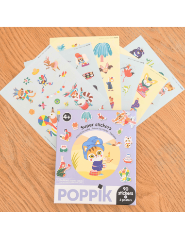 Super Stickers Autour du monde  - Poppik