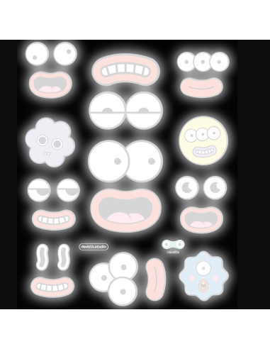 Sticker réfléchissant Face - Rainette