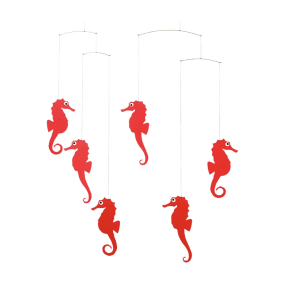 Mobile hippocampes rouges - Flensted