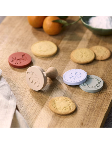 Tampon à biscuits et 4 tampons - Filibabba