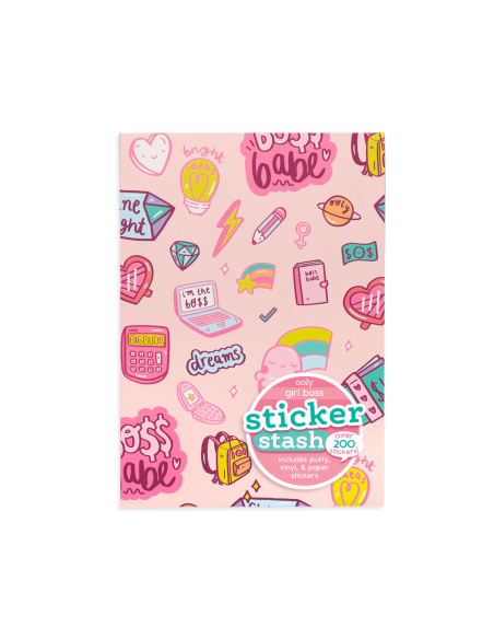 Pochette d'autocollants Girl Boss - Ooly
