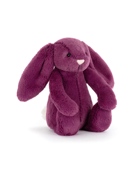 Peluche lapin Bashful Christmas Mauve (S) - Jellycat