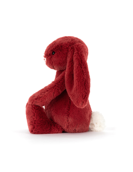 Peluche lapin Bashful Christmas Rouge (S) - Jellycat