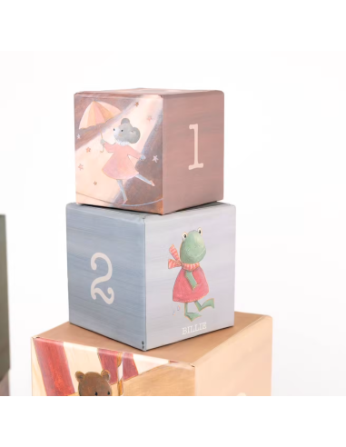 Set de 9 cubes à empiler Petits Amis - Egmont Toys