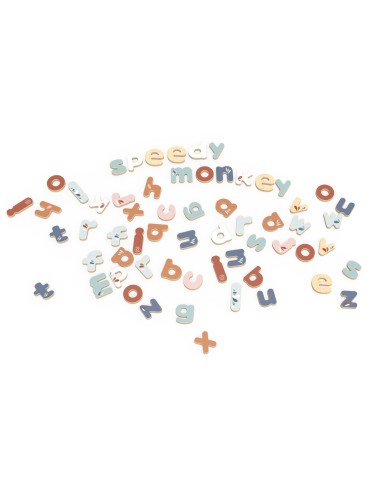 Lettres magnétiques en bois - Speedy Monkey