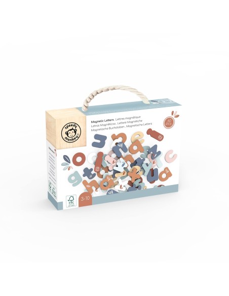 Lettres magnétiques en bois - Speedy Monkey