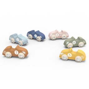 Petite voiture de course en bois - Speedy Monkey