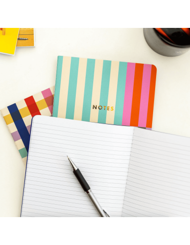 Set de 3 carnets géométriques - Kikkerland