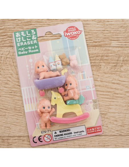 Set de Gommes japonaises Bébé Iwako