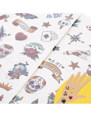 Tatouages éphémères Pirates - Legami