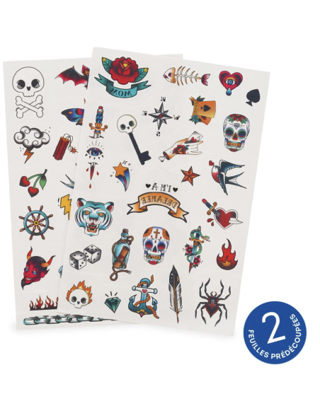 Tatouages éphémères Pirates - Legami