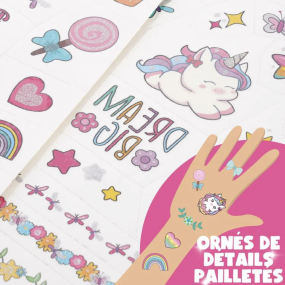Tatouages éphémères Licorne - Legami 2