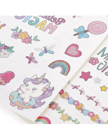Tatouages éphémères Licorne - Legami